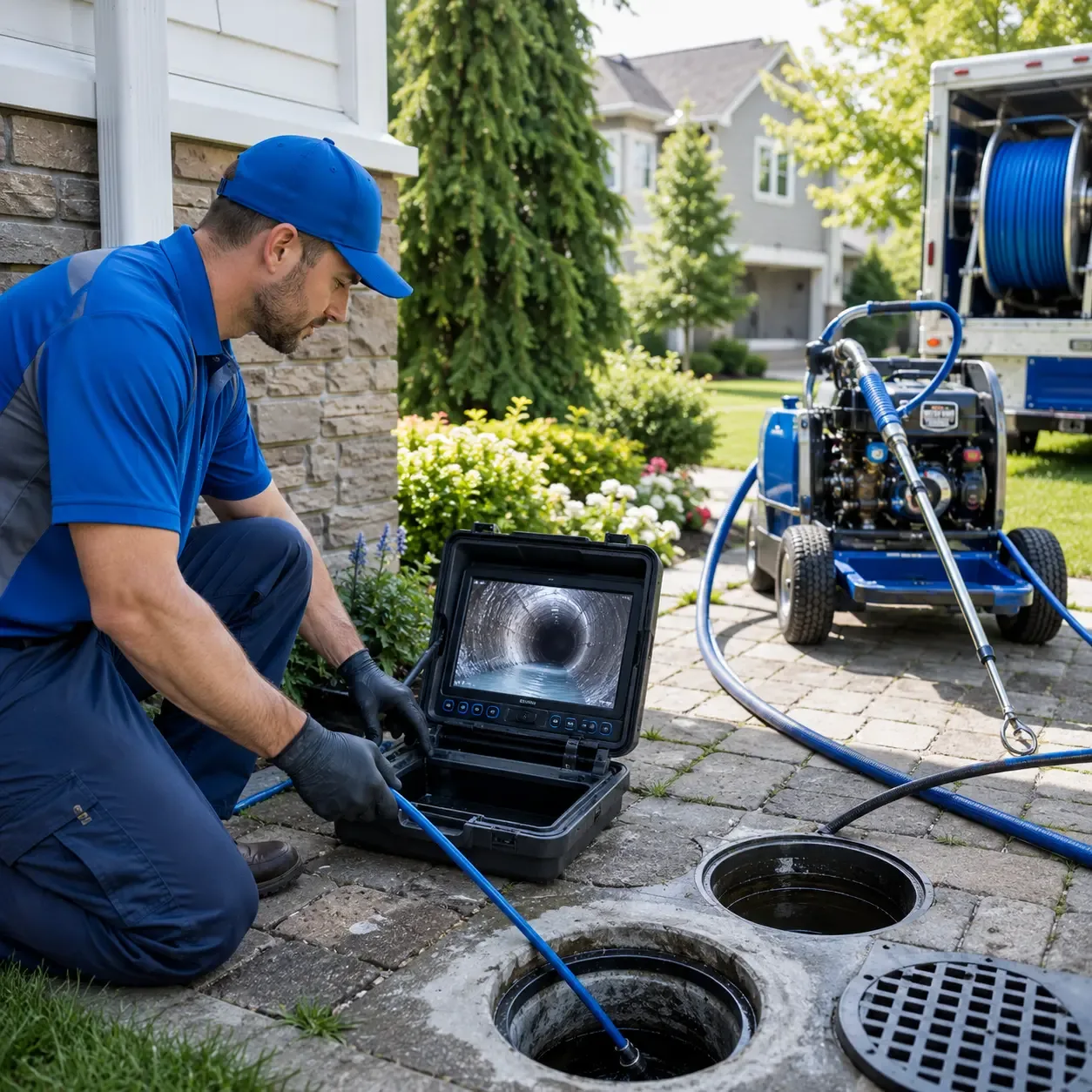 Outdoor drain cleaning professionals serving Centerville, TX